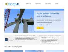 Tablet Screenshot of boreal-renewable.com